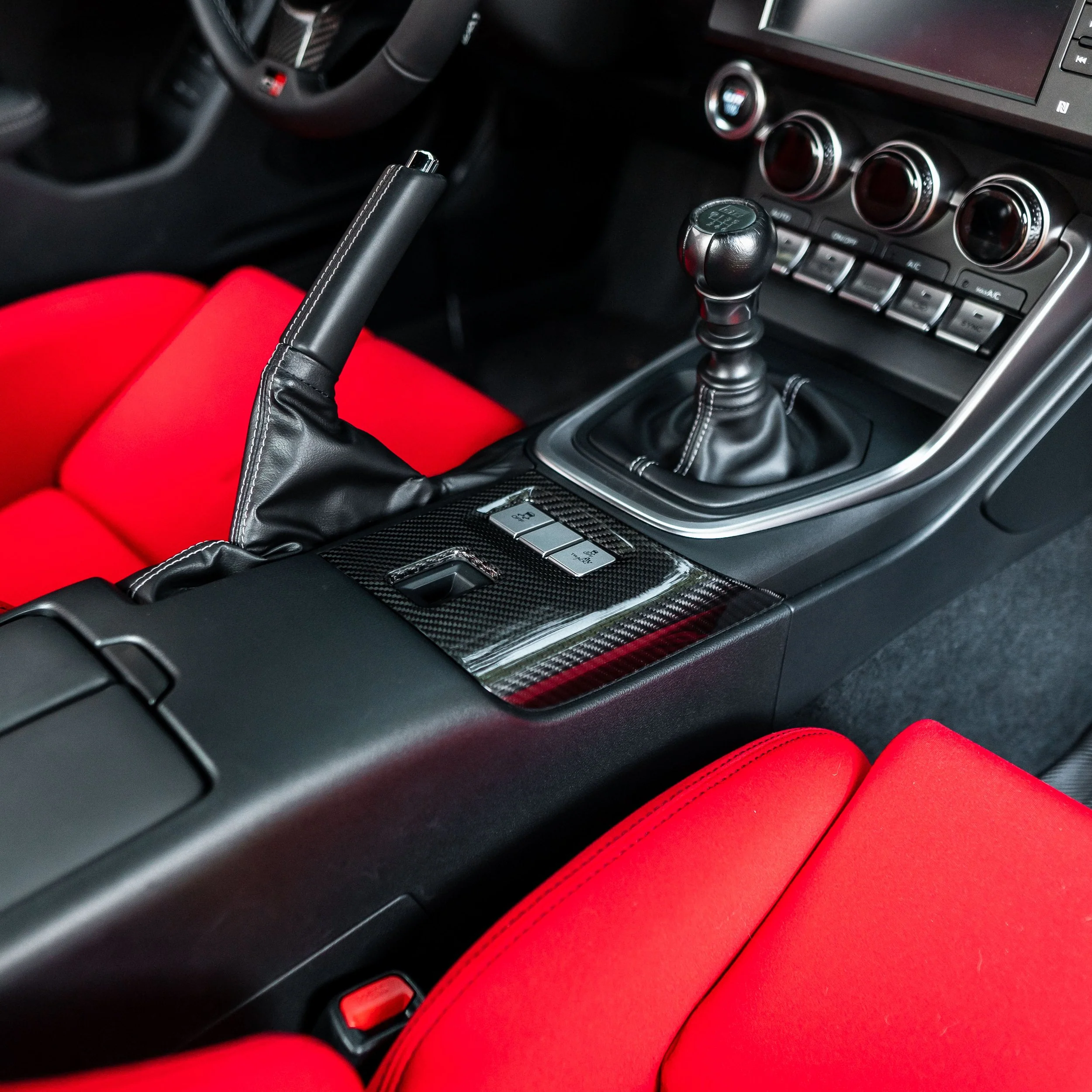 Driven.Media Carbon Fiber Center Console Cover - 2022+ Toyota GR86 / Subaru BRZ - Image 3