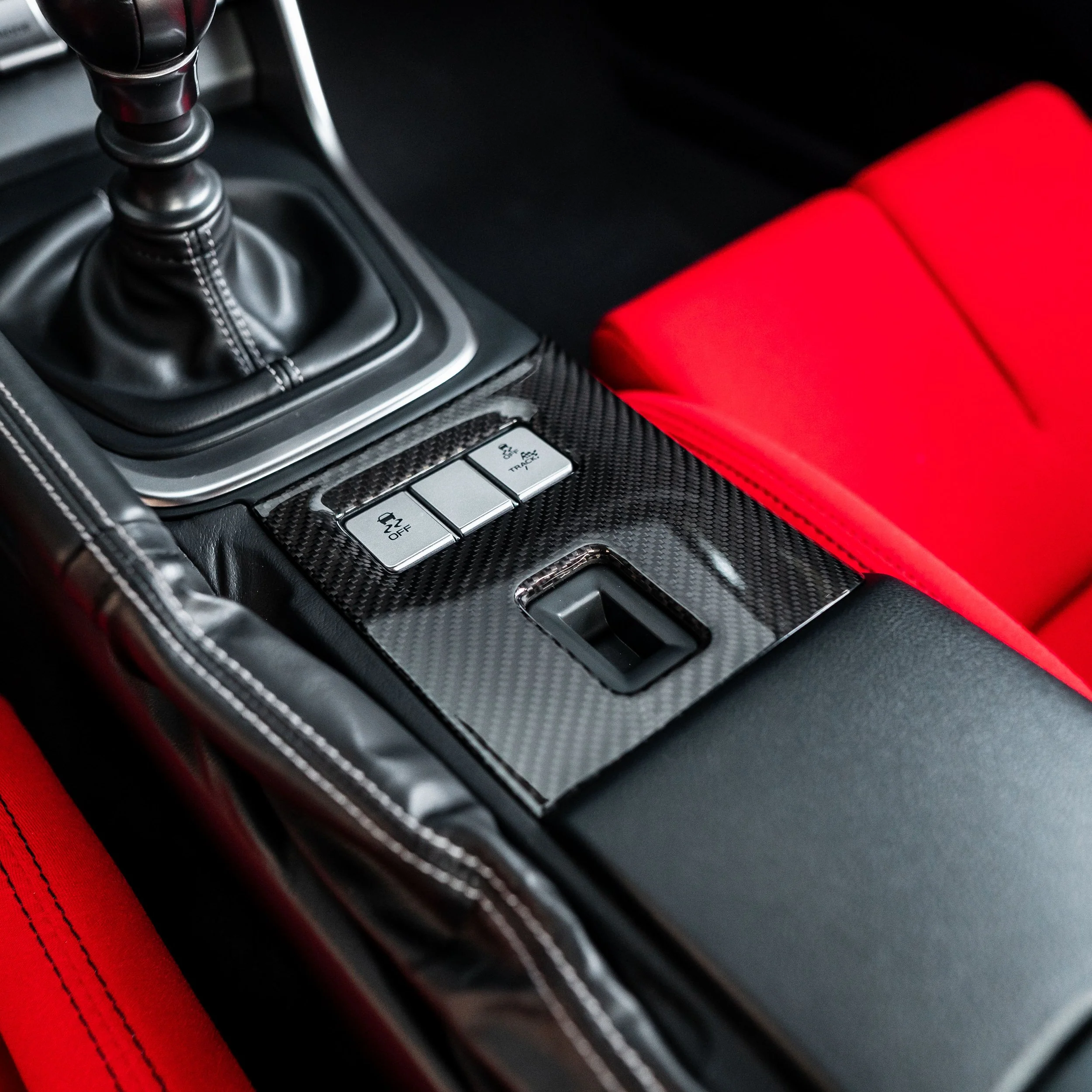 Driven.Media Carbon Fiber Center Console Cover - 2022+ Toyota GR86 / Subaru BRZ - Image 4