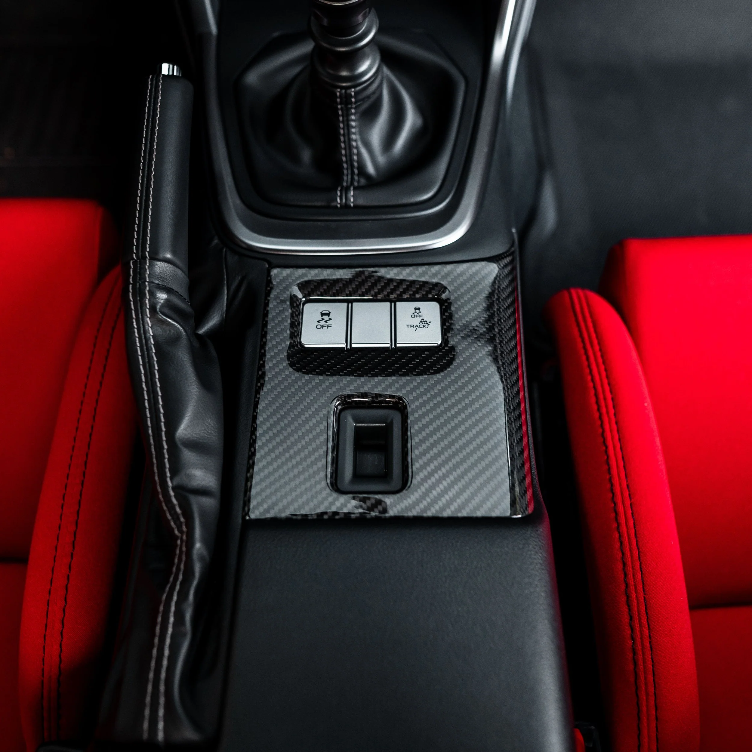 Driven.Media Carbon Fiber Center Console Cover - 2022+ Toyota GR86 / Subaru BRZ - Image 5