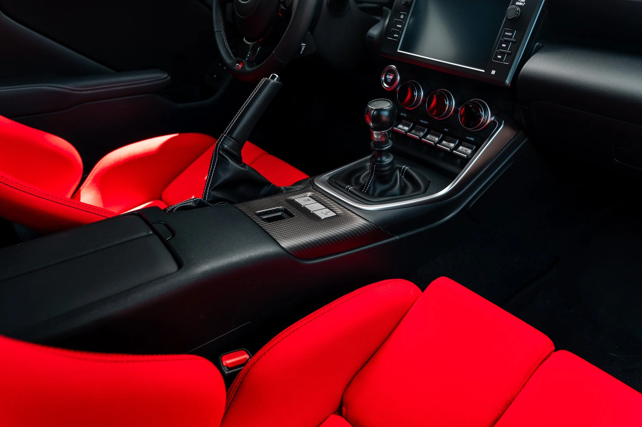 Driven.Media Carbon Fiber Center Console Cover - 2022+ Toyota GR86 / Subaru BRZ - Image 6