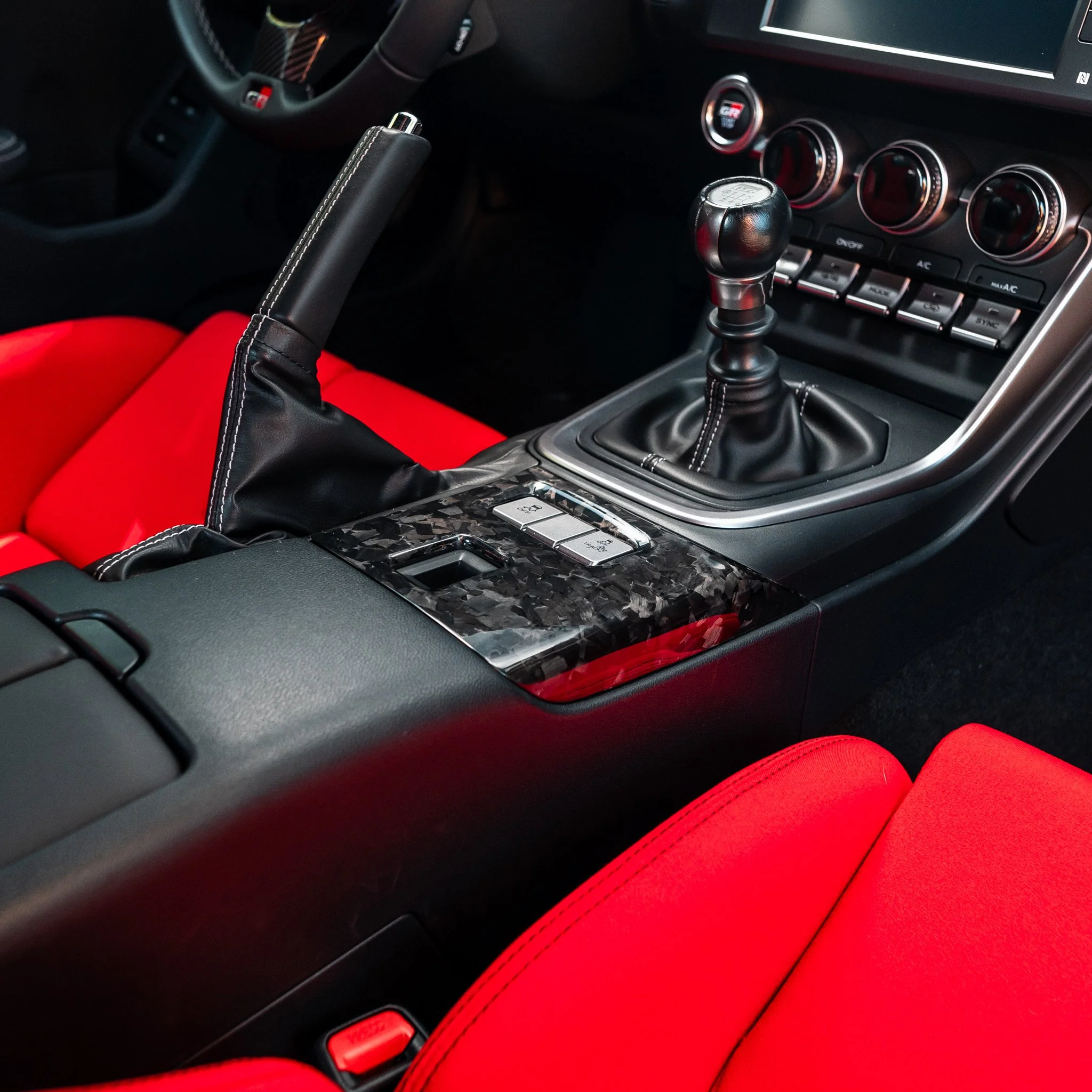 Driven.Media Carbon Fiber Center Console Cover - 2022+ Toyota GR86 / Subaru BRZ - Image 9