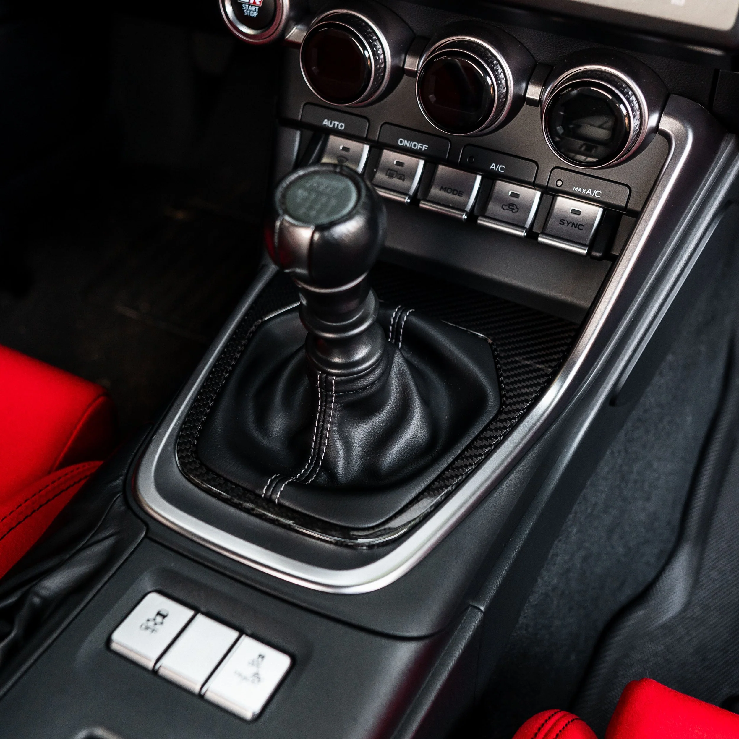 Driven.Media Carbon Fiber Manual Shifter Trim Cover - 2022+ Toyota GR86 / Subaru BRZ - Image 4