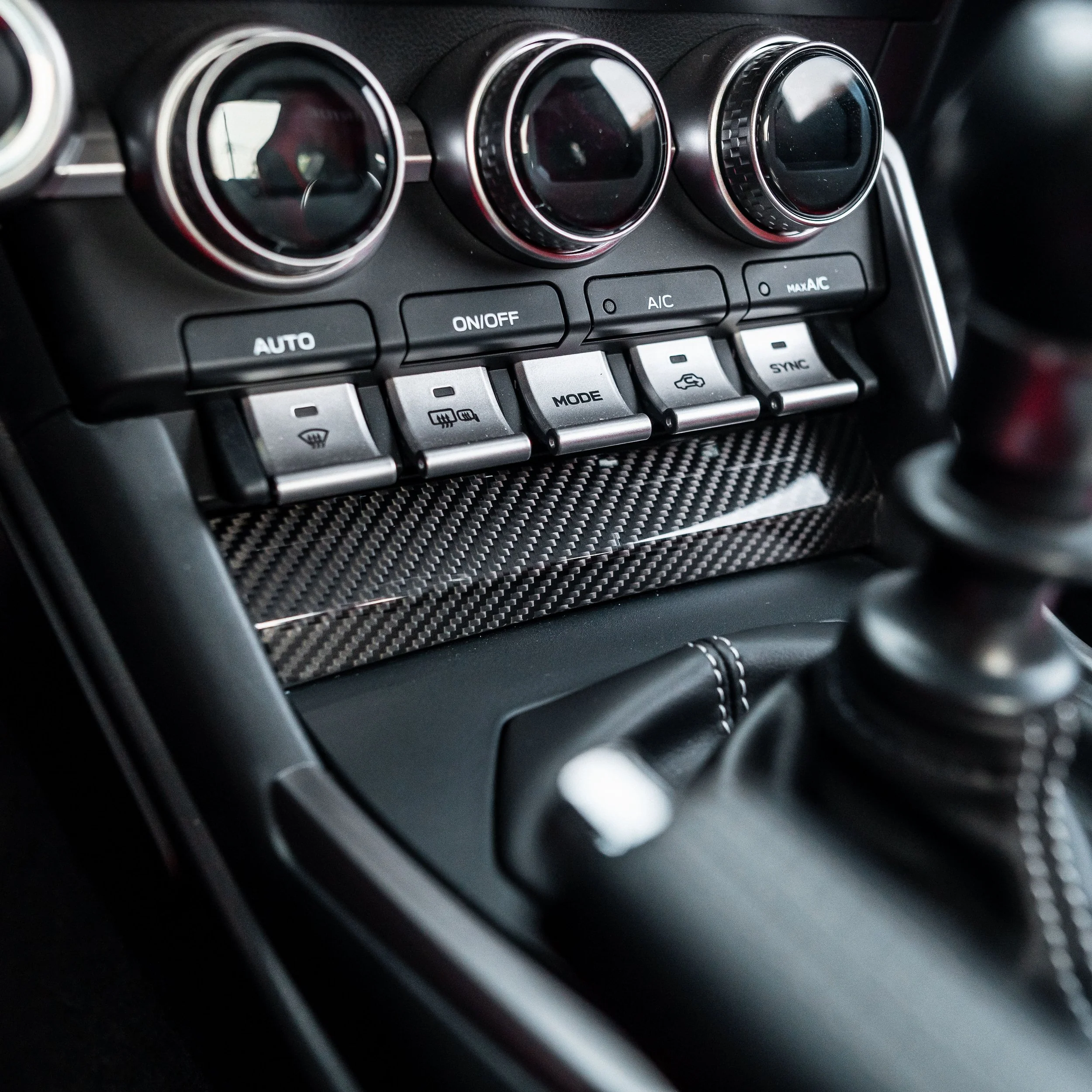 Driven.Media Carbon Fiber Switch Panel Cover - 2022+ Toyota GR86 / Subaru BRZ - Image 3