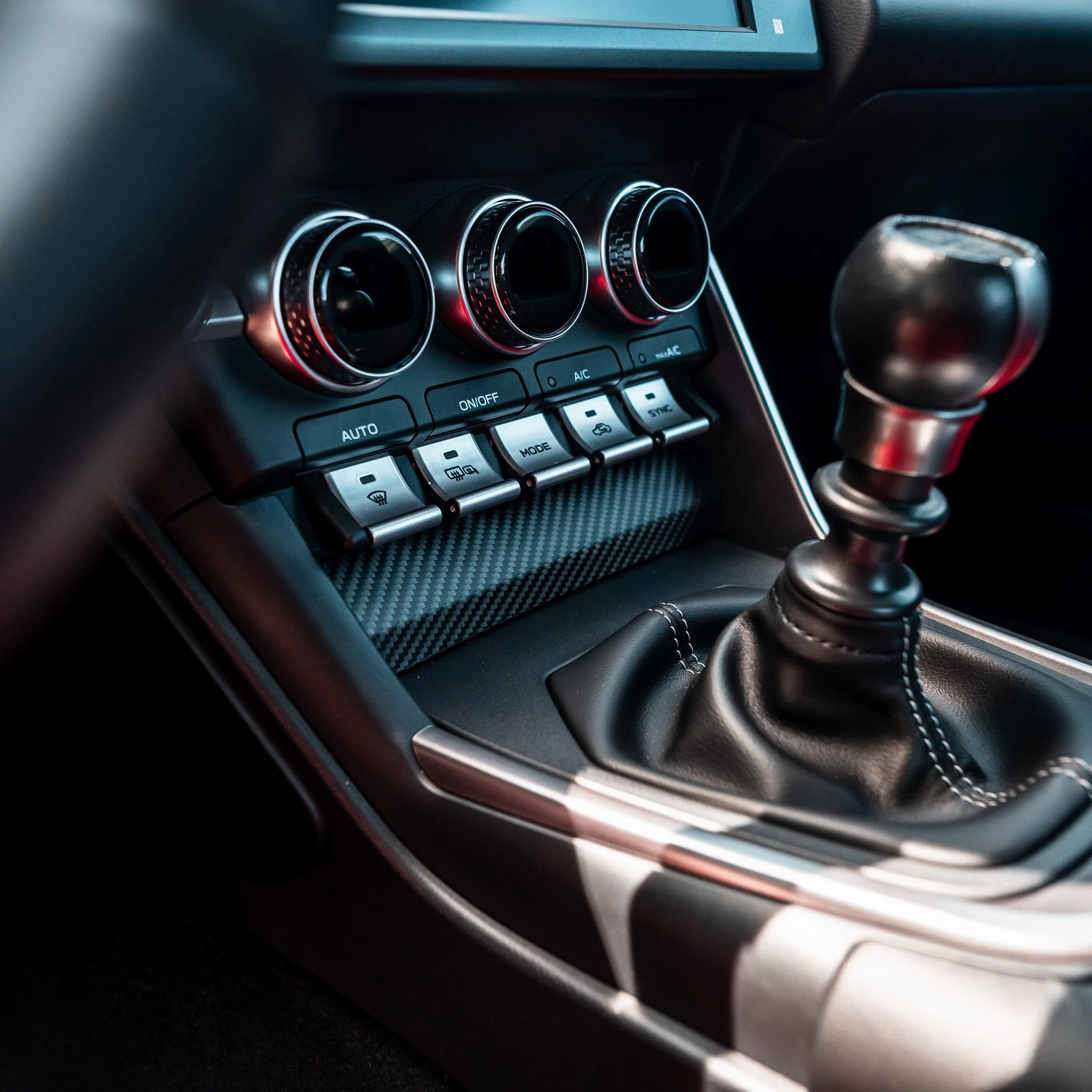 Driven.Media Carbon Fiber Switch Panel Cover - 2022+ Toyota GR86 / Subaru BRZ - Image 5