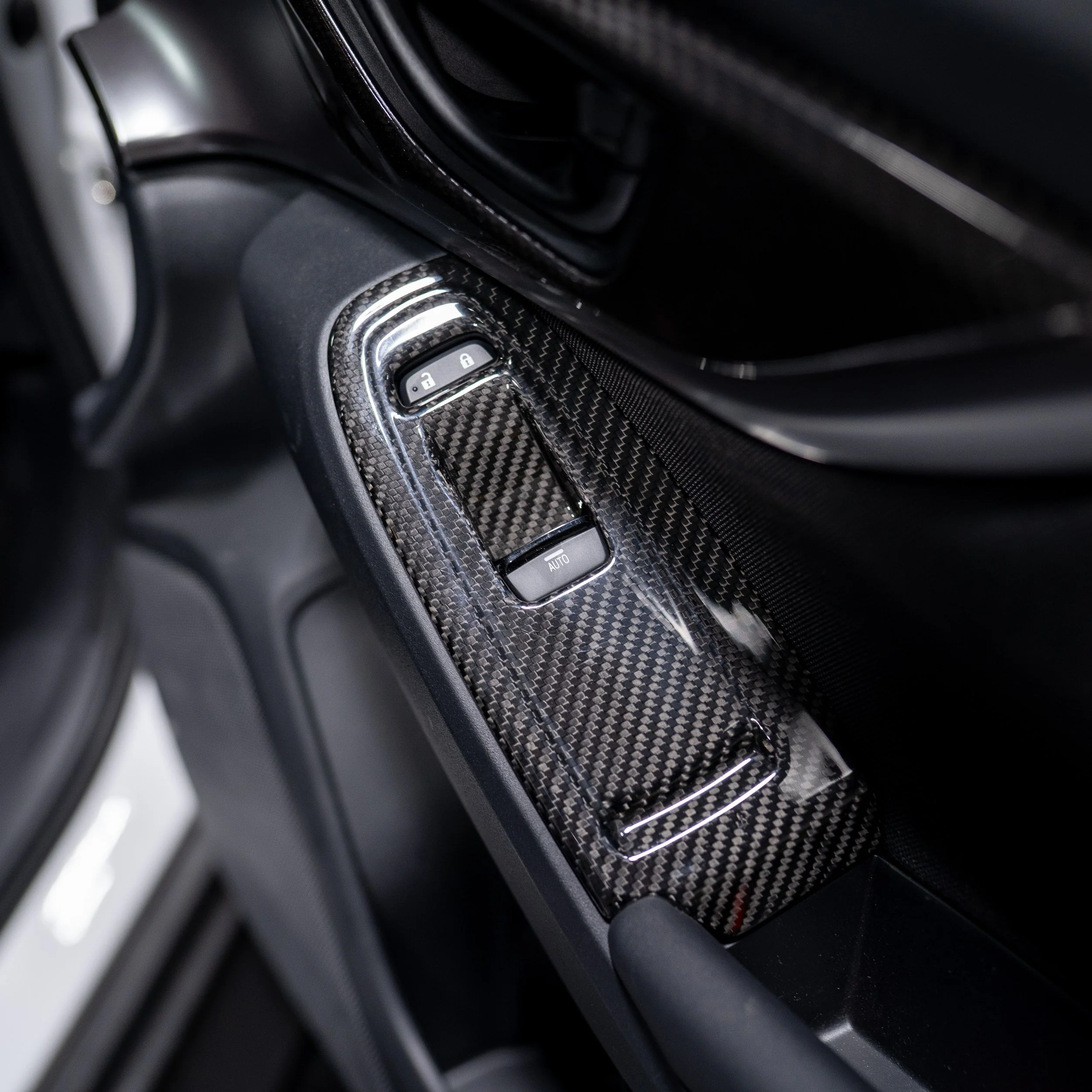 Driven.Media Carbon Fiber Window Switch Panel Covers - 2022+ Subaru WRX - Image 3