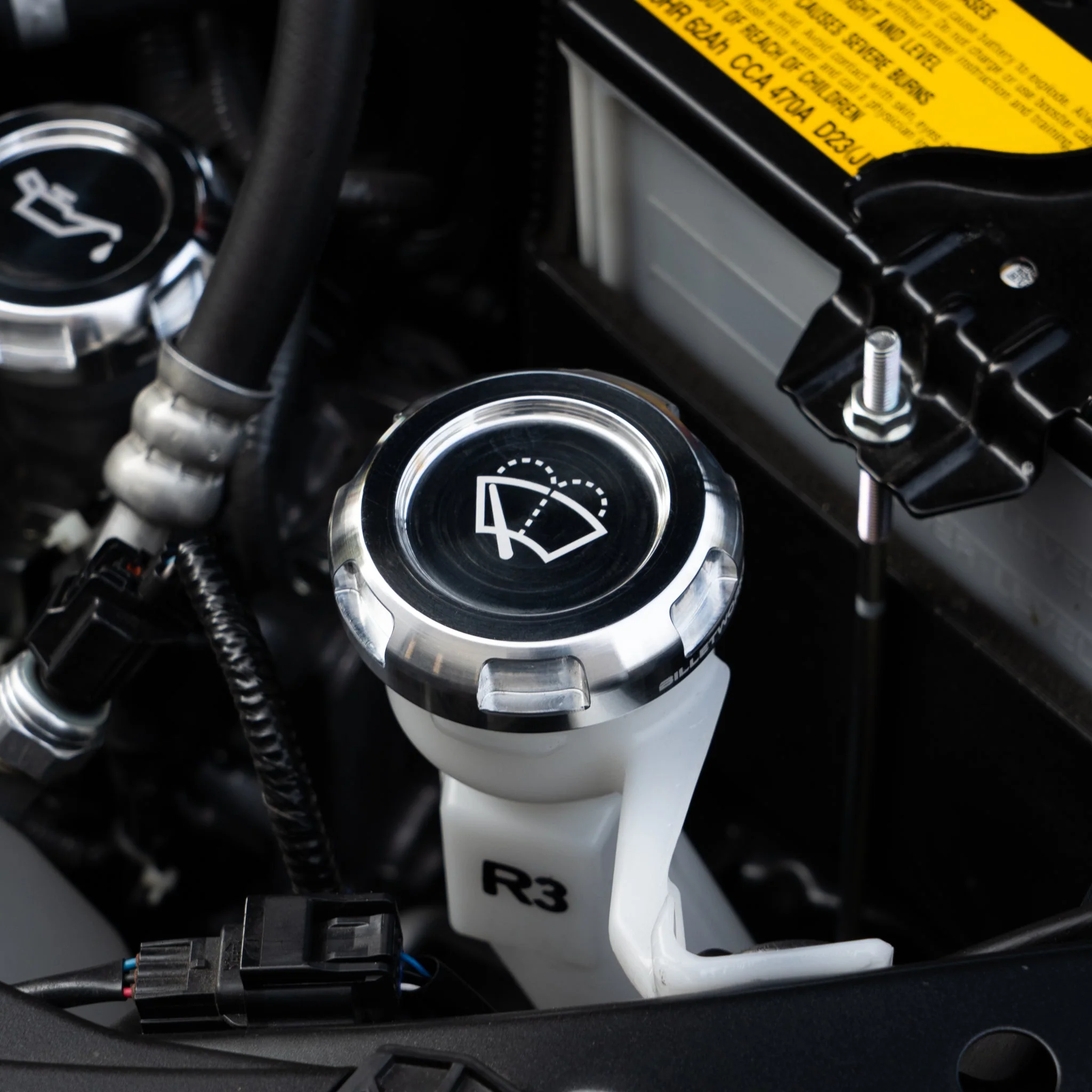 Billetworkz Wiper Fluid Reservoir Cap - 2013-2021 Scion FR-S / Toyota 86 / Subaru BRZ / 15-21 WRX / STI - Image 12
