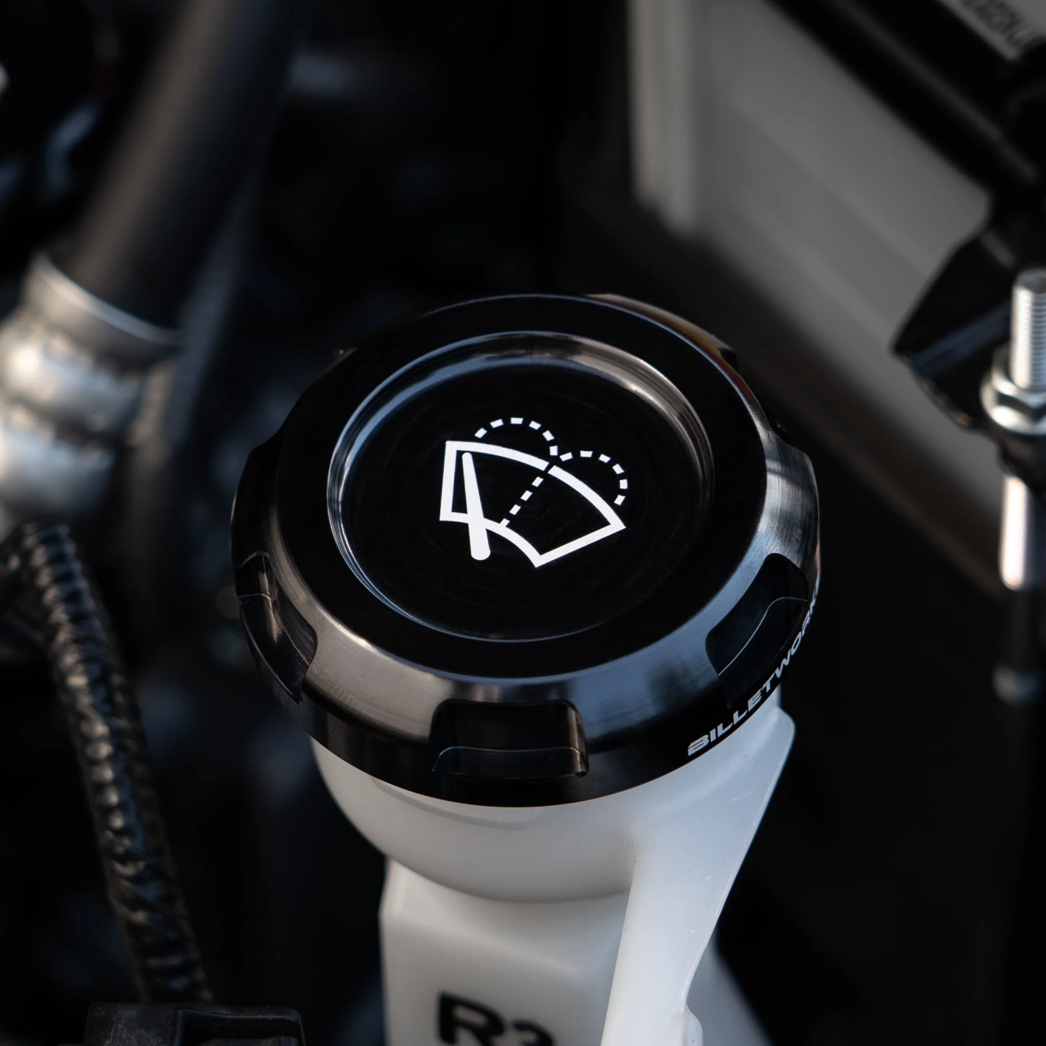 Billetworkz Wiper Fluid Reservoir Cap - 2013-2021 Scion FR-S / Toyota 86 / Subaru BRZ / 15-21 WRX / STI - Image 3