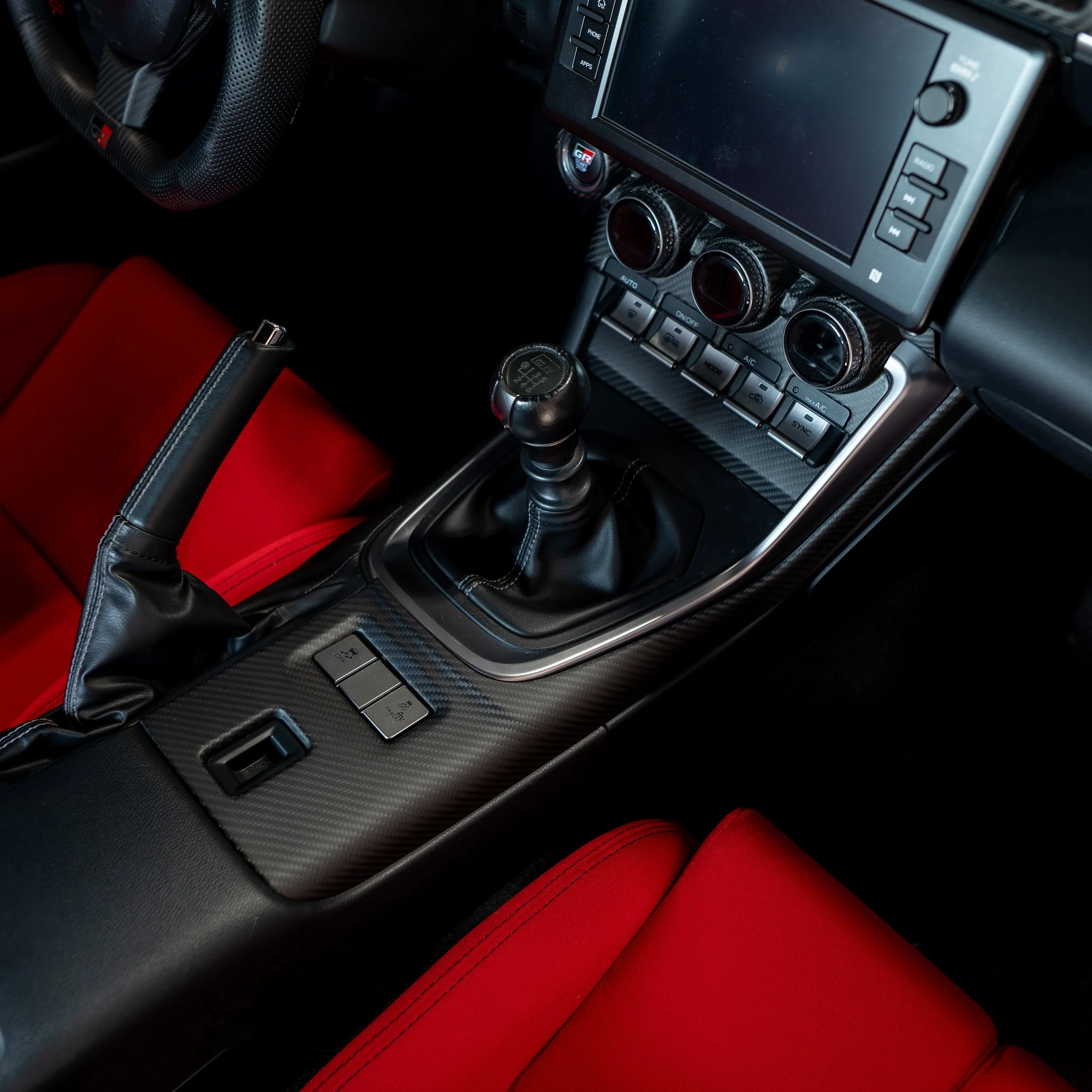 Driven.Media Carbon Fiber Extended Center Console - 2022+ Toyota GR86 / Subaru BRZ - Image 11