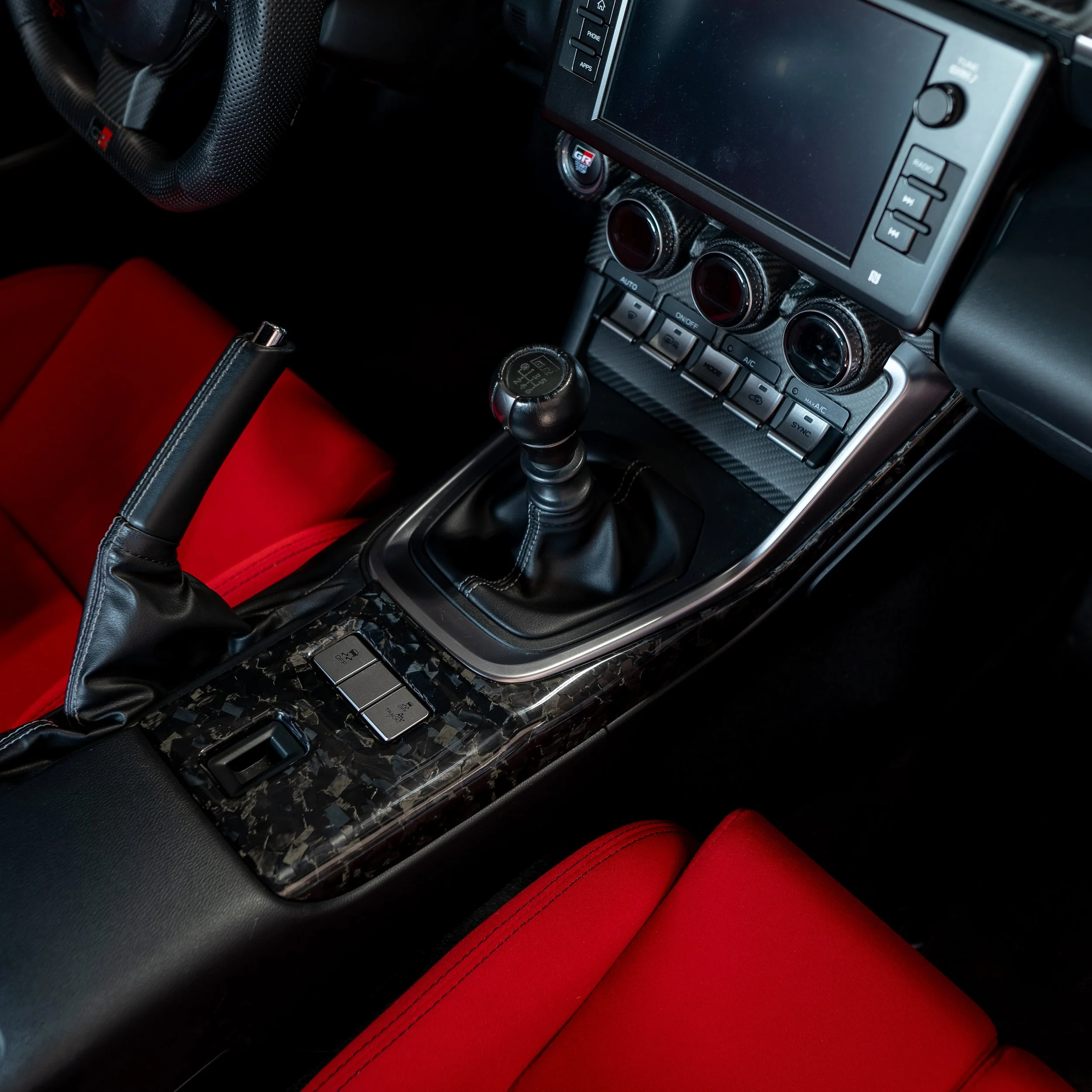Driven.Media Carbon Fiber Extended Center Console - 2022+ Toyota GR86 / Subaru BRZ - Image 13