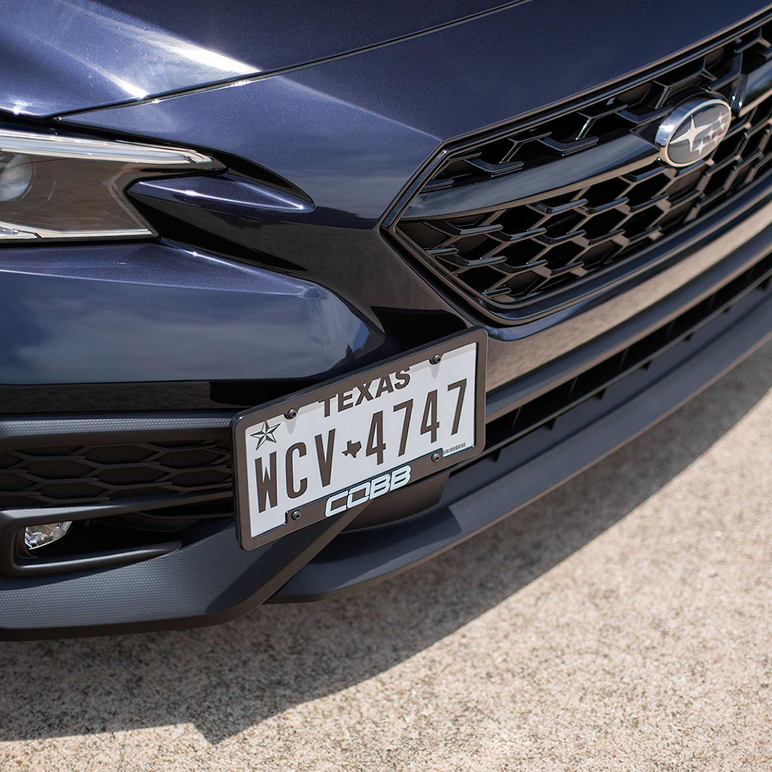 Cobb Redline Carbon Fiber License Plate Relocation Mount - 2015-2022+ Subaru WRX / 13-22+ Subaru BRZ / Toyota 86 & GR86 / 13-16 Scion FR-S - Image 10