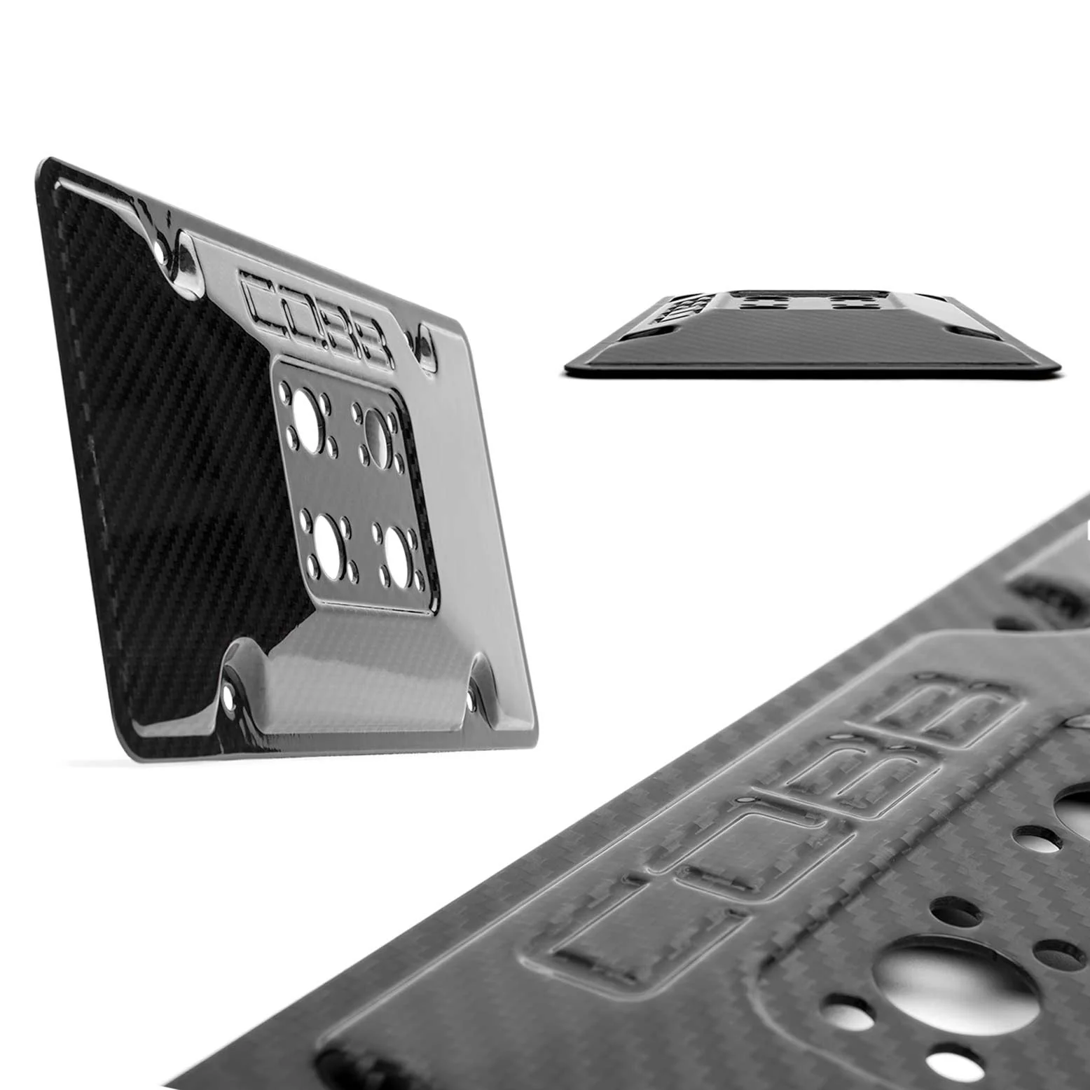 Cobb Redline Carbon Fiber License Plate Relocation Mount - 2015-2022+ Subaru WRX / 13-22+ Subaru BRZ / Toyota 86 & GR86 / 13-16 Scion FR-S - Image 3