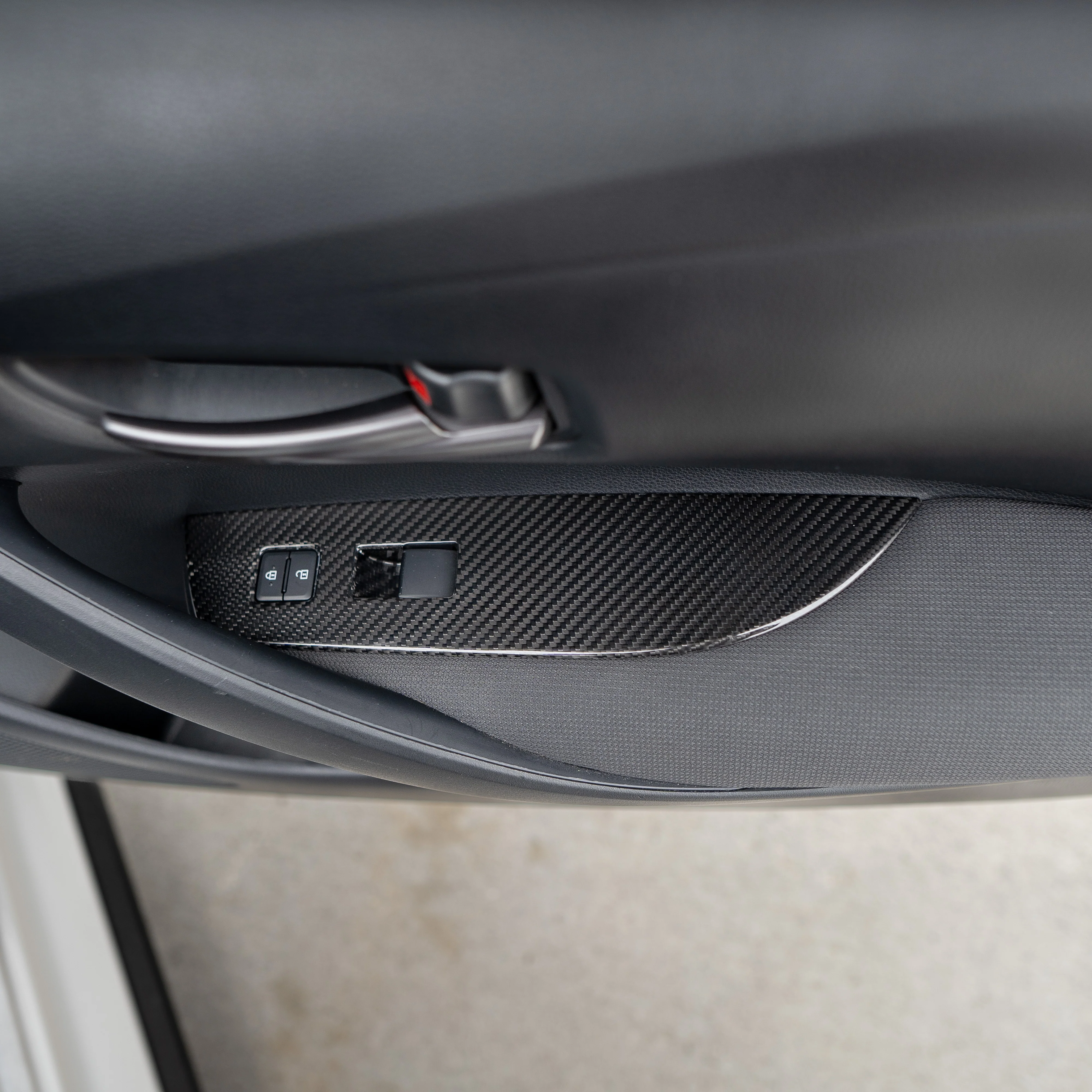 Driven.Media Carbon Fiber Front Window Switch Panels - 2023+ Toyota GR Corolla - Image 7