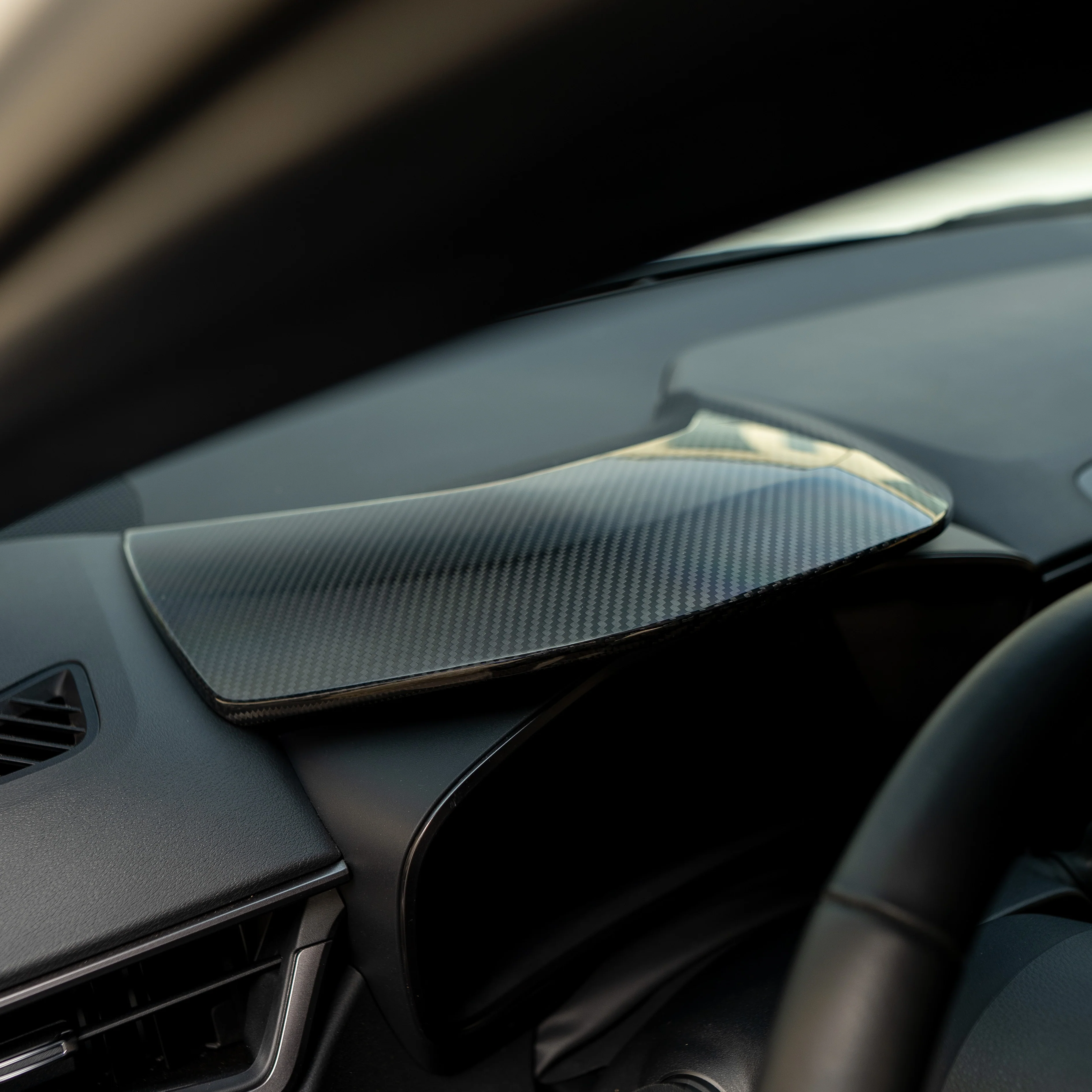 Driven.Media Carbon Fiber Gauge Hood Cover - 2023+ Toyota GR Corolla - Image 3